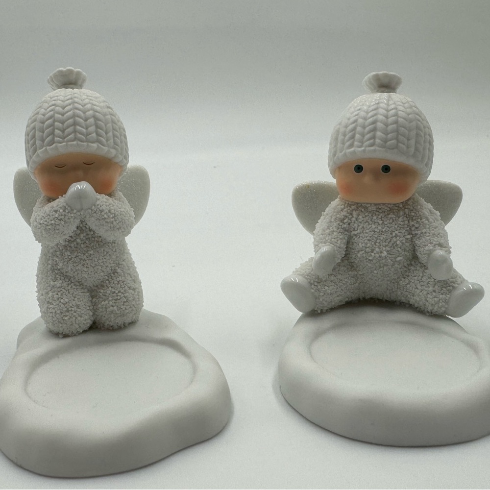 Department 56 snowbabies tea light holders.
